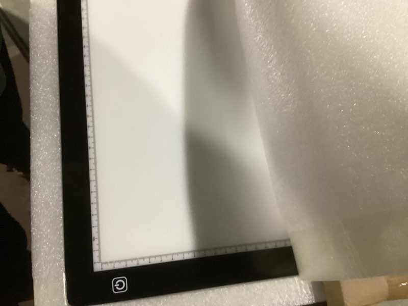 Condition photo showing Good Condition for Zocelight A2 Light pad,7mm Ultra-Thin led Light Box,3 Levels Dimming/Stepless Dimming Light Table with 2 Clips and 12V 2A Adapter,Large Light Board for Diamond Painting,Drawing,Sketching,Tattoo