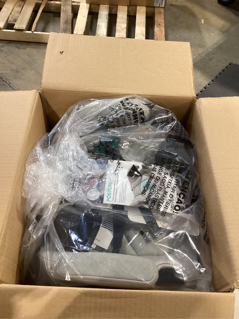 Condition photo showing Good Condition for britax upngo click backless booster car seat with rigid latch, lightweight and portable travel booster with slim design and postureplus, accommodates kids up to 120 lbs and 63” – parchment upngo click parchment