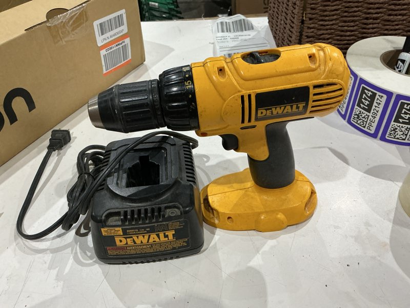 Condition photo showing As Is for dewalt dc759 18v nickel cadmium cordless 2-speed 1/2" drill/driver