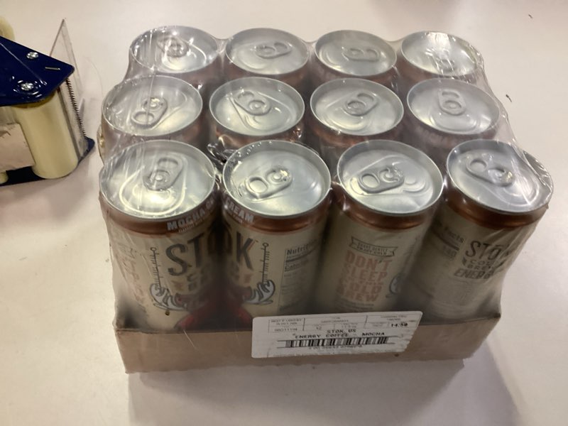 Condition photo showing New/Like New for Stok Energy Mocha Cream Cold Brew Coffee, 11 oz., 12 Cans/Carton (best by 10.25.25)