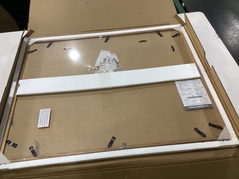Condition photo showing New/Like New for Dreamland 24x30 Wood Picture Frame for Wall, Solid Oak Wood 24 x 30 Frames Matted to 18 x 24, Large Poster Frame 24x30 with Real Glass, 24 by 30 Art Frames USA-Sourced White Oak Wood 24x30-1P | Real Glass