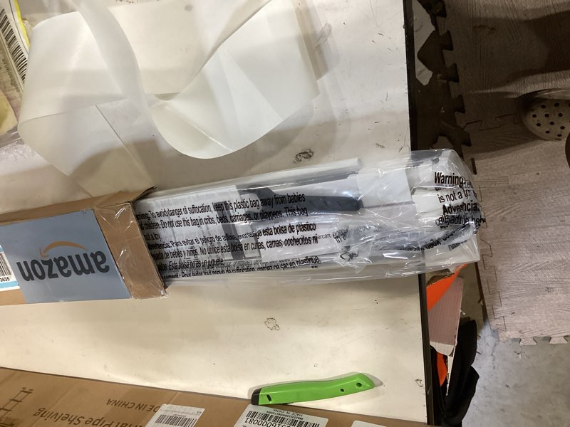 Condition photo showing Good Condition for lazblinds no tools no drill 1" vinyl mini blinds, cordless blinds for windows, light filtering horizontal window blinds & shades, 28" w x 64" h, white cordless-white 28" w x 64" h
