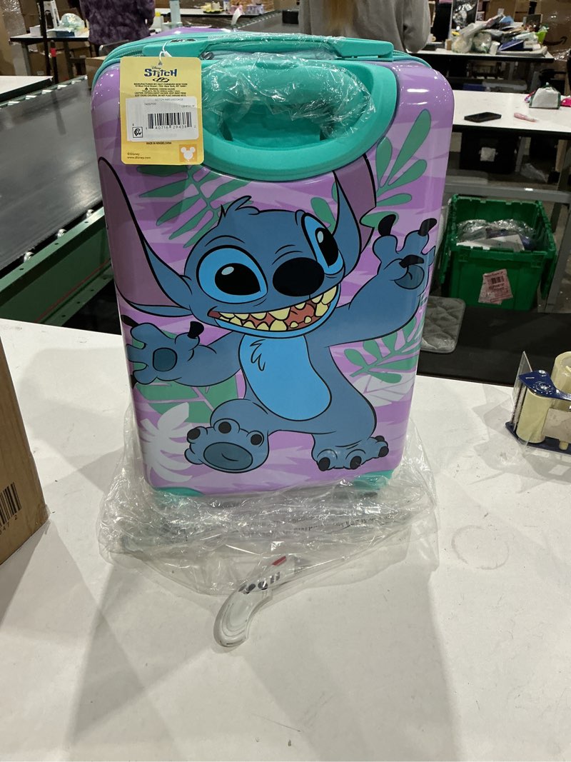 Condition photo showing Good Condition for fast forward kids licensed hard-side 20” spinner luggage lightweight carry-on suitcase (stitch)