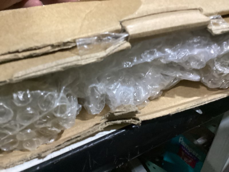 Condition photo showing As Is for Titanium Gold Round Barn Door Handles 12"/16"/18"/24"/36"/48"/59'', Pull Push Long French Door Handle Double Sided, Large Front Exterior Shower Door Pull Handles 24inch / 60cm Gold