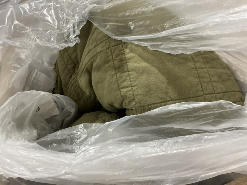 Condition photo showing Good Condition for horimote home 100% cotton quilt queen size olive green bedspread, pre-washed 3-piece cozy lightweight stitching bedding cover coverlet set with 2 shams in geometric pattern for all season olive green full/queen
