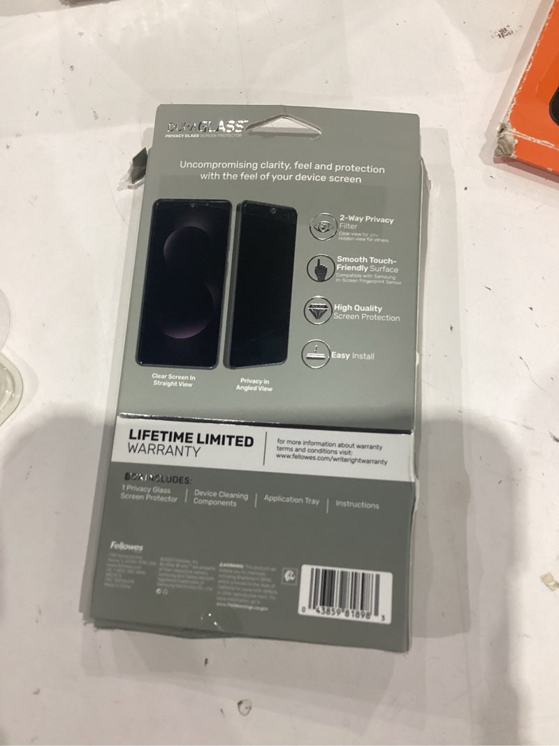 Condition photo showing Good Condition for duraglass defensetech glass screen protector with blue light filtering for samsung galaxy s26