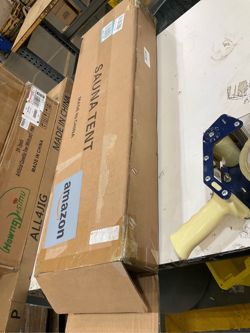 Condition photo showing Good Condition for zonemel portable sauna tent, full size 1 person home spa tent for relaxation detox therapy (steamer not included- black, 55.1"x31.5"x31.5") 1 person medium