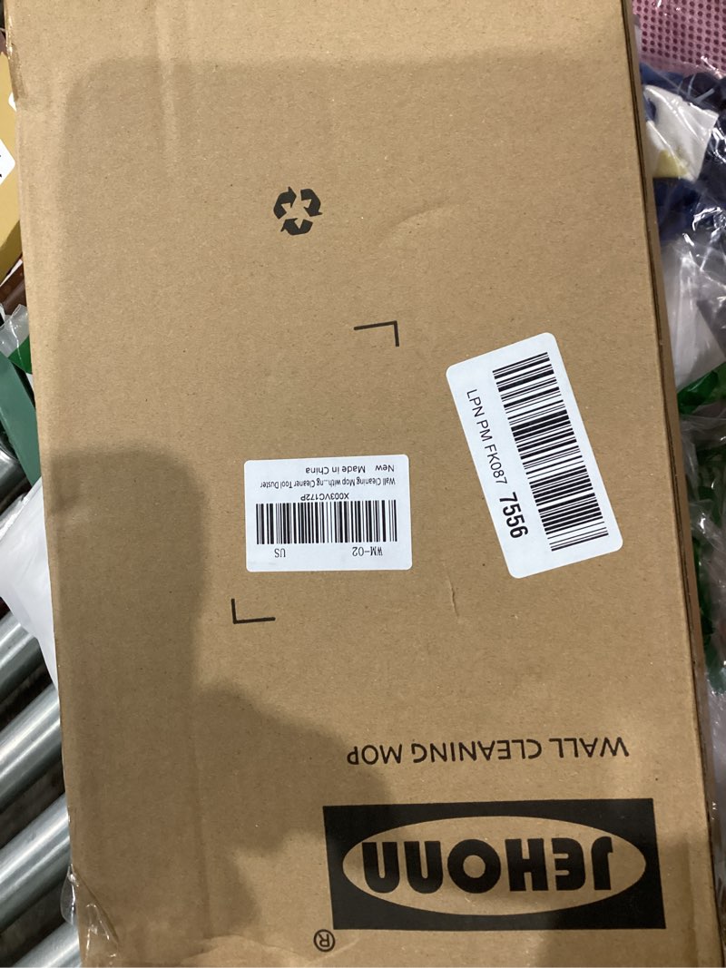 Condition photo showing Good Condition for JEHONN Wall Cleaner Mop with Long Handle 82 Inches, 3-in-1 Ceiling Cleaning Tool Duster with 6 Replacement Microfiber Chenille Pads for Painted Walls, Baseboard, Window, Floor (Green)