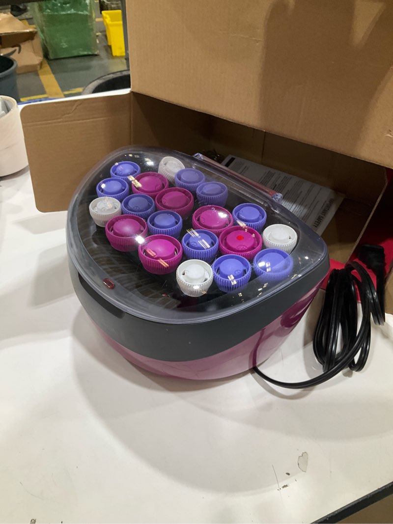 Condition photo showing Good Condition for remington ionic conditioning hair setter, 20 velvet hair rollers, 6 large (1¼”), 10 medium (1"), 4 small (¾”), blowout style hair curlers pink 1 count (pack of 1)
