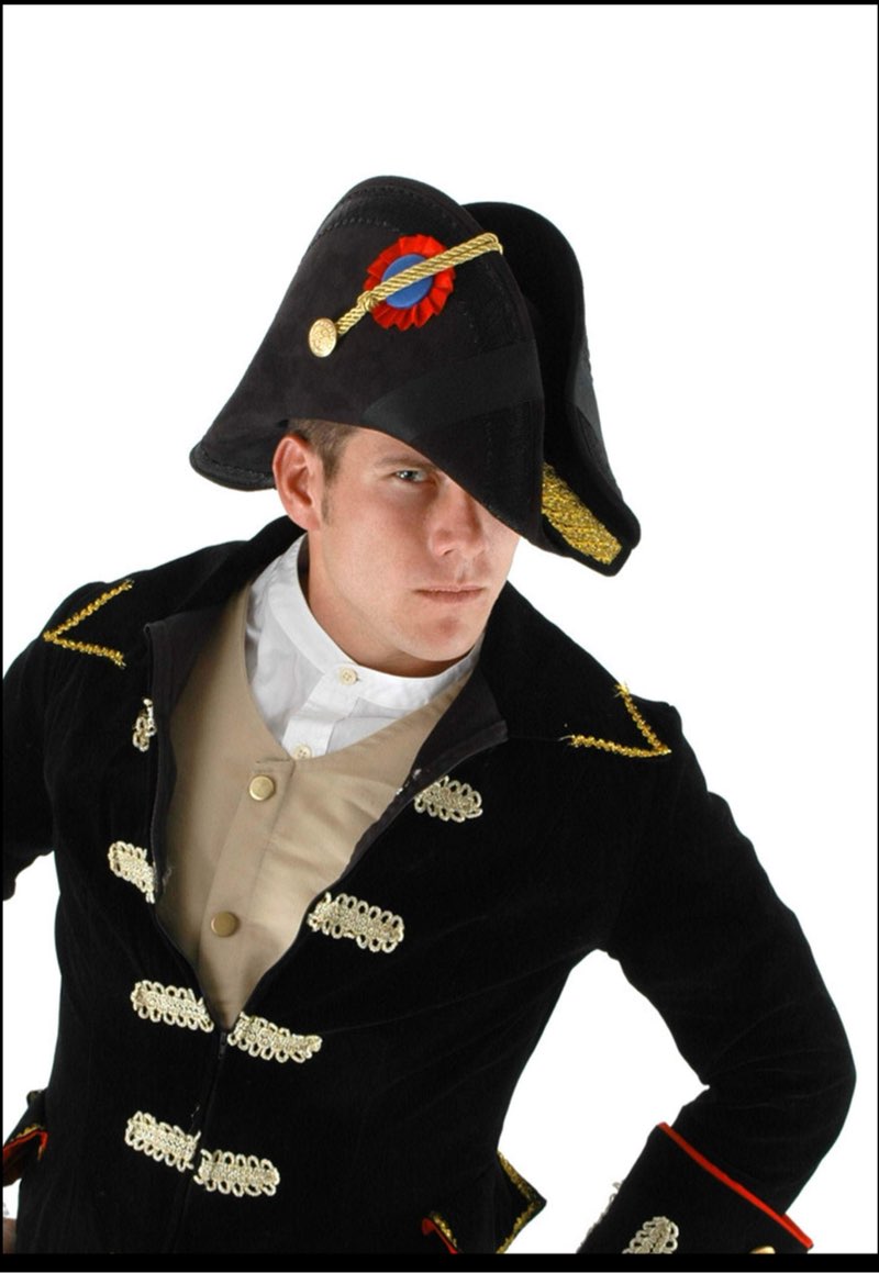 Admiral General Bicorn Napoleon Costume Hat for Adults