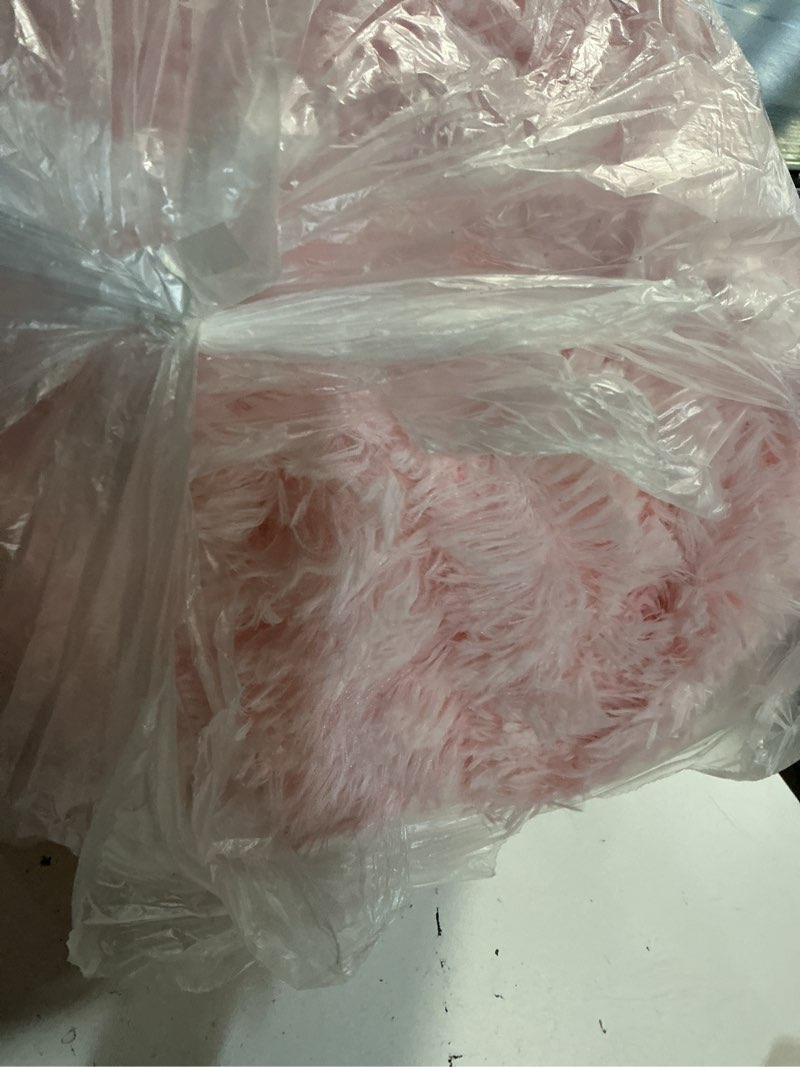 Condition photo showing As Is for 8x10 area rugs living room, pink large plush fluffy bedroom carpet, non-slip upgraded indoor thick soft rug, modern plush carpet suitable for kids home decor aesthetics dorm. pink 8' x 10' (rectangular)
