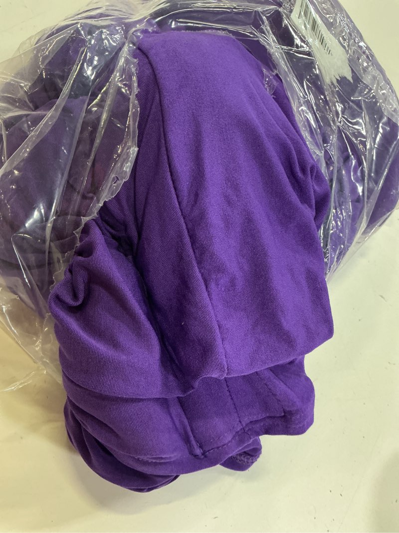 Condition photo showing Good Condition for smiry 2 pack spandex table cloth 5ft, elastic fitted stretch tablecloths for rectangle tables, washable table cover for outdoor, wedding, banquet & parties (purple, 60lx30wx30h inch) 30" x 60" purple 2