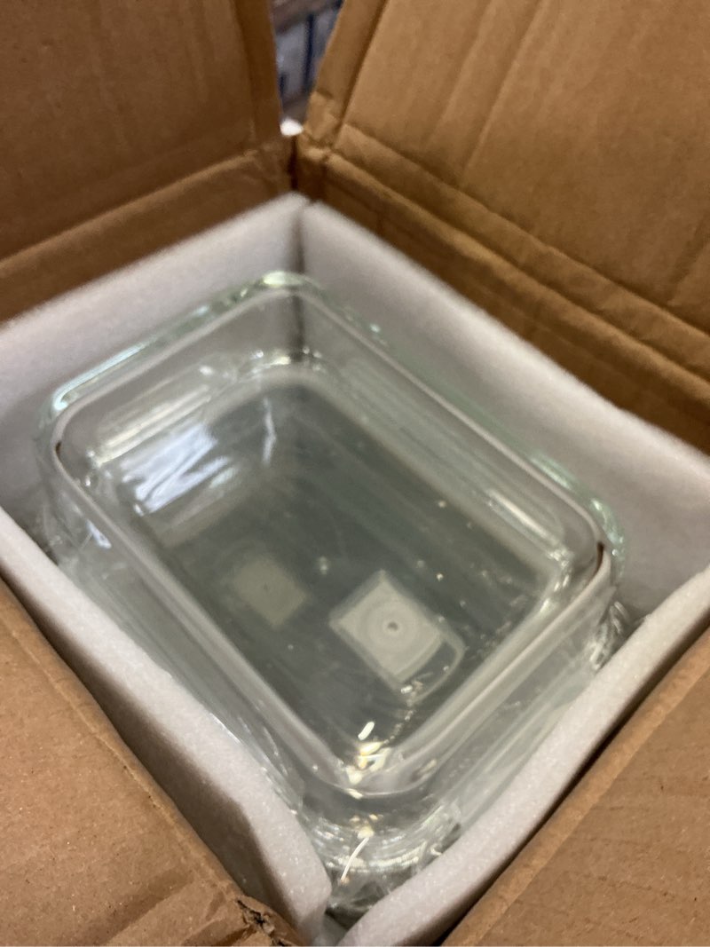 Condition photo showing New/Like New for prepnaturals 5 pack 30 oz glass meal prep containers - dishwasher microwave freezer oven safe - glass storage containers with lids (multi-compartment) 1 compartment 5 pack - 30oz