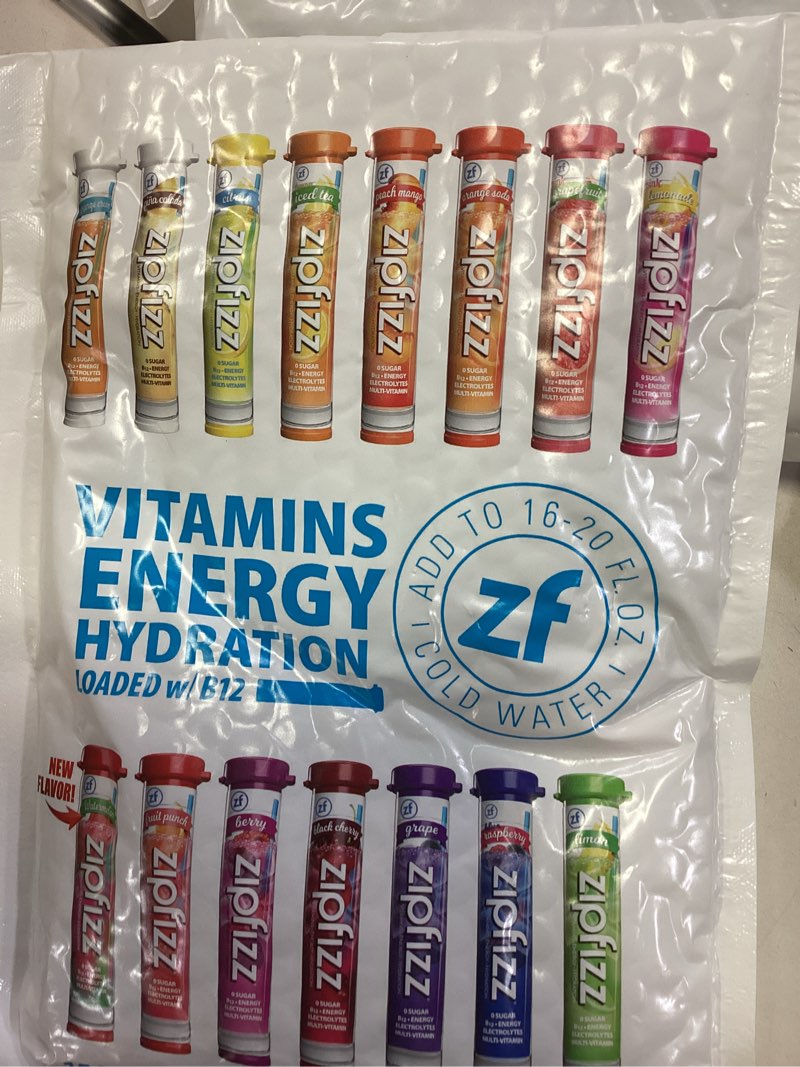 Condition photo showing New/Like New for Zipfizz Daily Energy Drink Powder, Variety Pack, 15 Pack | 3-in-1 Sustained Energy, Rapid Hydration, and Essential Vitamins | Sugar-Free | Electrolyte Powder | Contains Vitamin B-12 & Antioxidants Variety 0.39 Ounce (Pack of 15) (best by 4.2026)