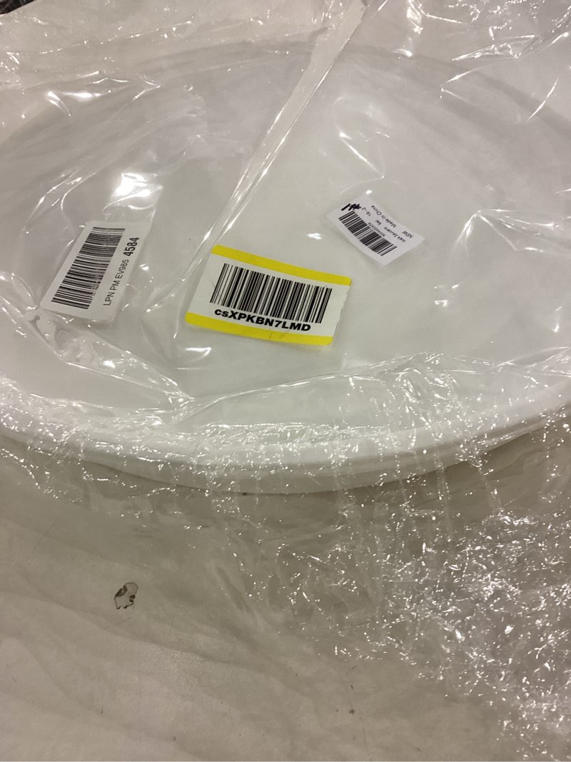 Condition photo showing Good Condition for 2 Pack of 19 inch Plant Saucer, 2.7" Depth Tray, Large Deep Garden Plastic Flower Planter Plant Trays for Indoors Outdoor Bath Bath (19", Creamy White) 19" (2 pack) Creamy White