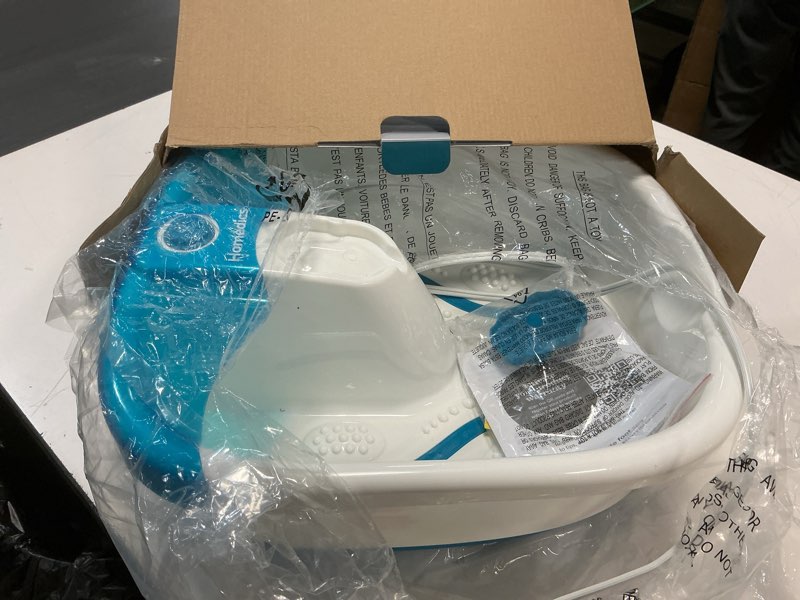 Condition photo showing Good Condition for Homedics Bubble Mate Foot Spa, Toe Touch Controlled Foot Bath with Invigorating Bubbles and Splash Proof, Raised Massage Nodes and Removable Pumice Stone