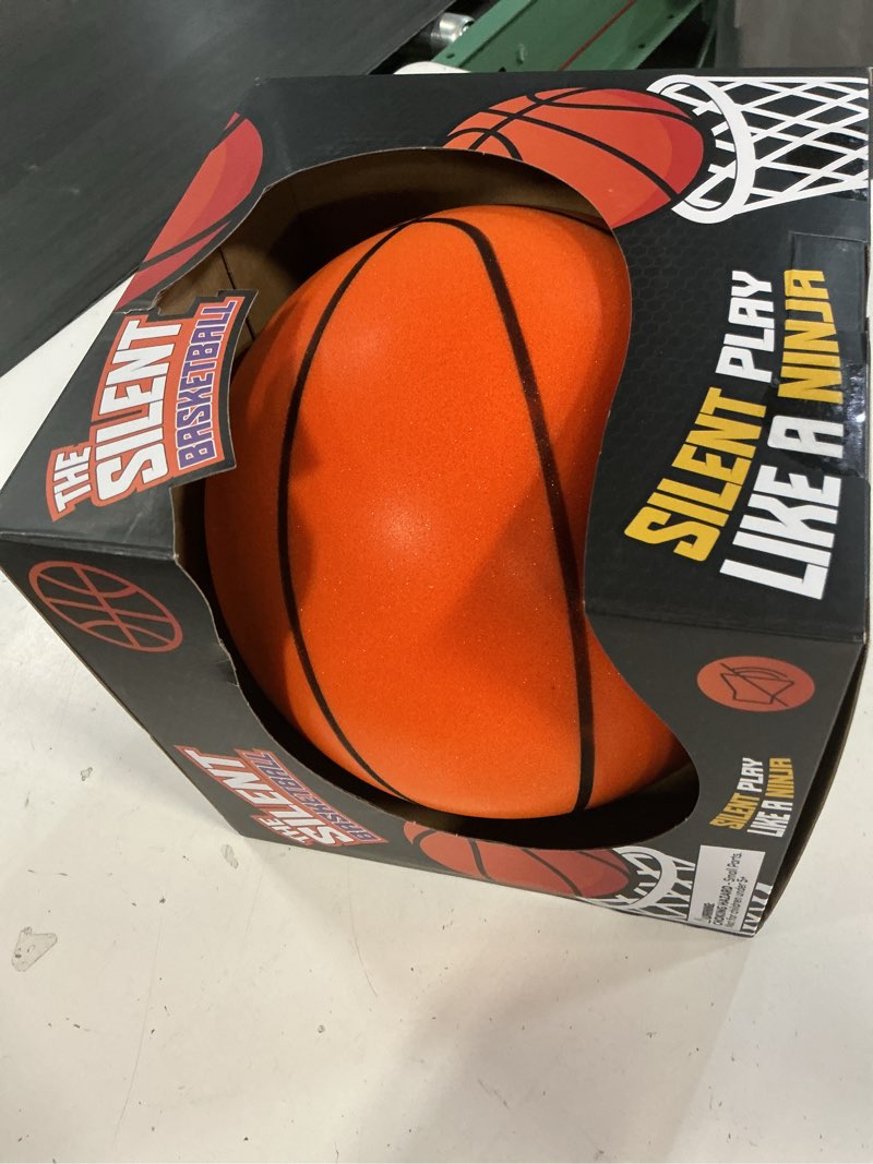 Condition photo showing New/Like New for silent basketball – not vacuum shipped - 2025 upgraded airless soft foam ball soundless for quiet dribbling and indoor training – real feel higher bounce no noise dark orange size 7