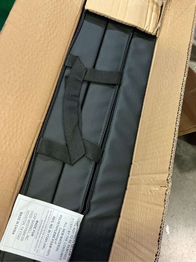 Condition photo showing Good Condition for cap barbell all purpose folding anti tear exercise training aerobic fitness gym & gymnastics balance mat | multiple colors 6' x 2' x 2.0" thick black
