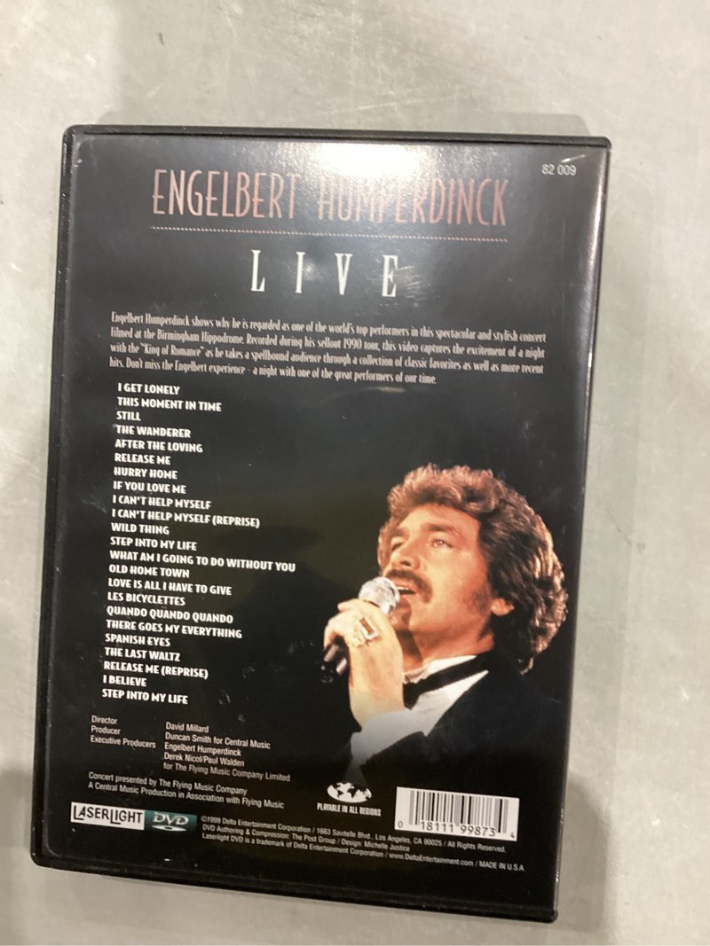 Condition photo showing Good Condition for Engelbert Humperdinck - Live