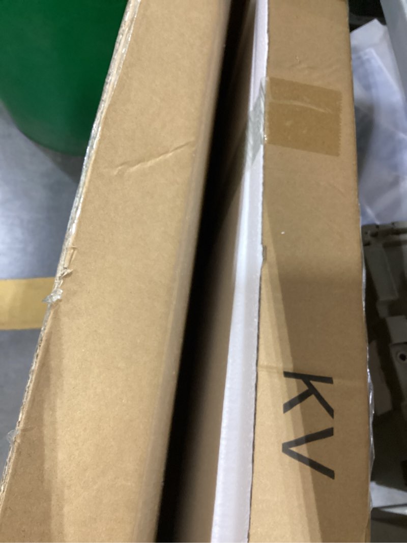 Condition photo showing Good Condition for andy star gold oval mirrors for bathroom, large 24x36’’ brushed gold metal framed oblong wall mirror, modern brass vanity mirror in stainless steel frame wall mount horizontal or vertical brushed gold 36"l x 24"w