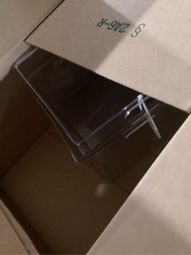 Condition photo showing Good Condition for isaac jacobs 3-pack xl clear storage bins with handles, plastic organizer for office, home, kitchen, pantry, closet, kids room, cube shelf, non-slip container set (3-pack, extra-large) 3 extra-large
