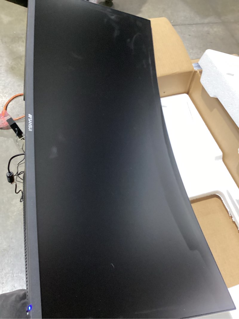 Condition photo showing Good Condition for SANSUI 34-Inch Curved Gaming Monitor UWQHD 3440 x 1440 Up to 165Hz Curved 1500R - PIP/PBP, 1ms(MPRT), HDR, 300nits, sRGB 125%, DCI-P3 95%,FreeSync,HDMIx2,DP1.4 x2 (DP Cable Included)