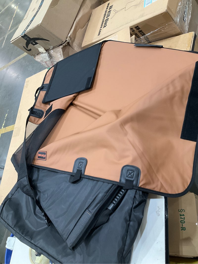 Condition photo showing Good Condition for furtime xl back seat extender for dogs, hard bottom dog car seat cover for truck back seat, upgraded pu leather waterproof anti-scratch, large space back seat cover for full size truck suv, brown brown for full size truck /full size suv