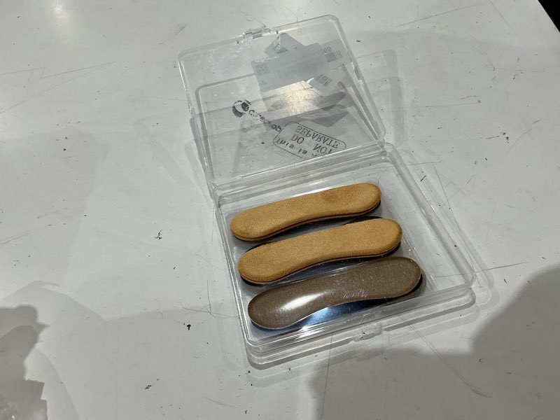 Condition photo showing As Is for cutecrop 6 pair sandal shoe strap extender heel sandal strap cushion strips heel grips liner insert for shoes too big preventing slipping, rubbing, non-slip