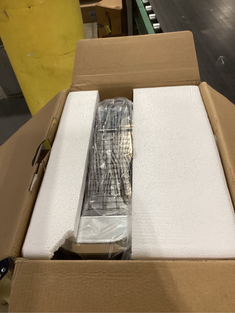 Condition photo showing New/Like New for espresso machine 20 bar touchscreen espresso maker with automatic milk frother for cappuccino latte,stainless steel coffee machine with independent frothing and dual heating system,easy to clean metallic silver touchscreen