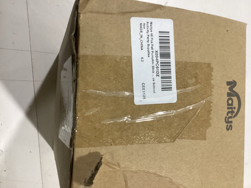 Condition photo showing New/Like New for Maitys 48 Pcs Fall Pumpkin Sticky Notes and Pens Set Thanksgiving Pumpkin Self Stick Note Pads Ballpoint Pens Classroom Gifts Fall Party Favors for Autumn School Halloween Office Supplies(Orange)