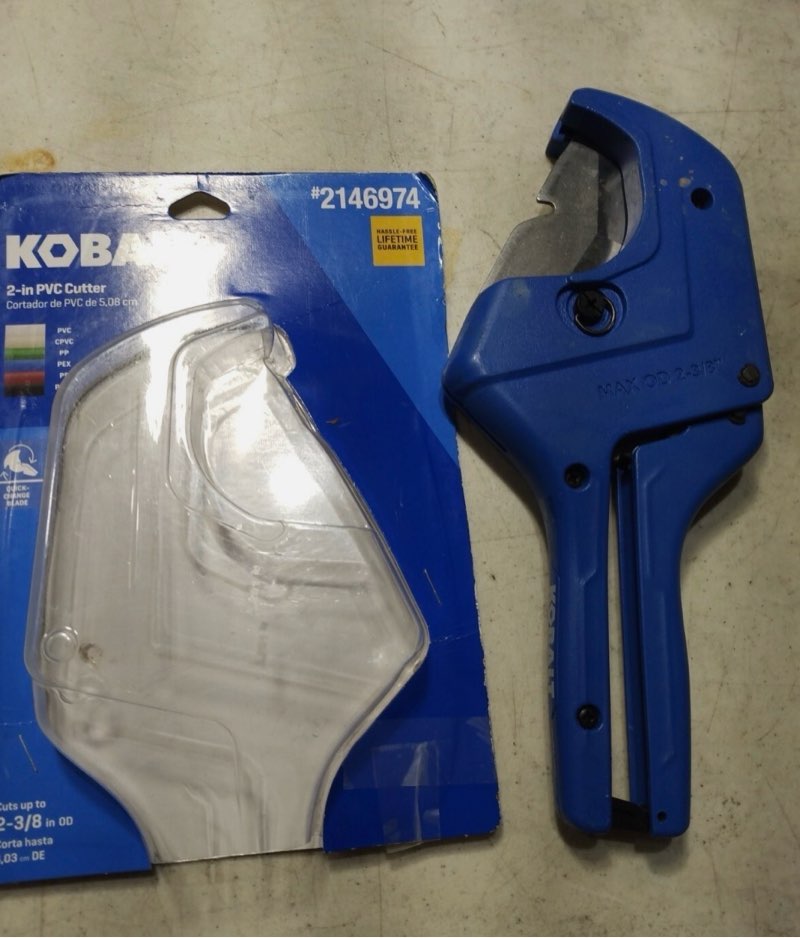 KOBALT 2\" PVC CUTTER (missing blade)