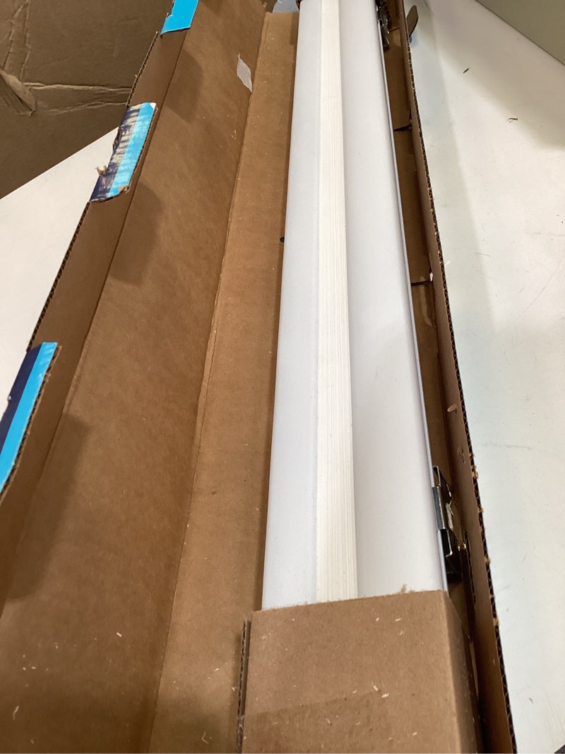 Condition photo showing As Is for levolor 36-in x 72-in snow light filtering cordless cellular shade