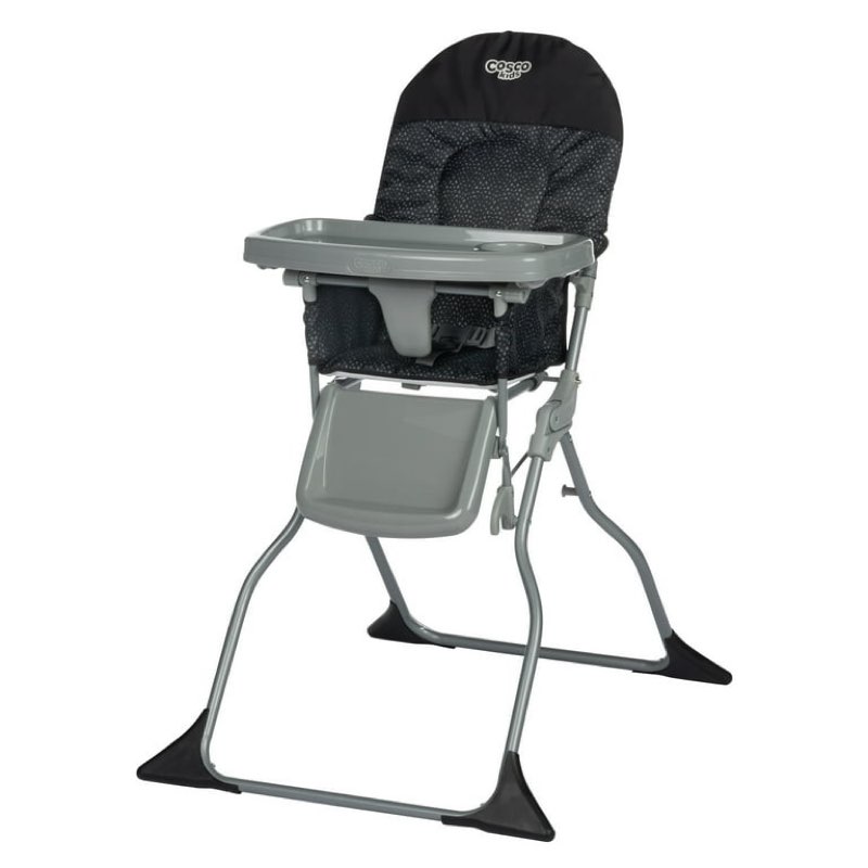 cosco kids simple fold high chair, black