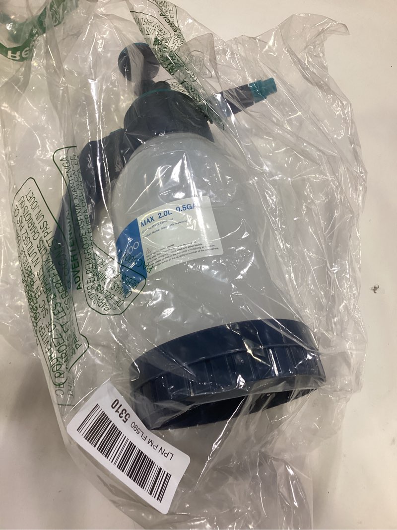 Condition photo showing Good Condition for 0.5 Gallon Garden Pump Sprayer, Hand Held Garden Sprayer, Water Spray Unit with Adjustable Nozzle and Extra Extended Spray