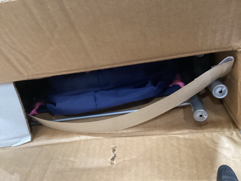 Condition photo showing As Is for Bayer Design Baby Doll Trendy Pram Blue, Pink Blue & Pink