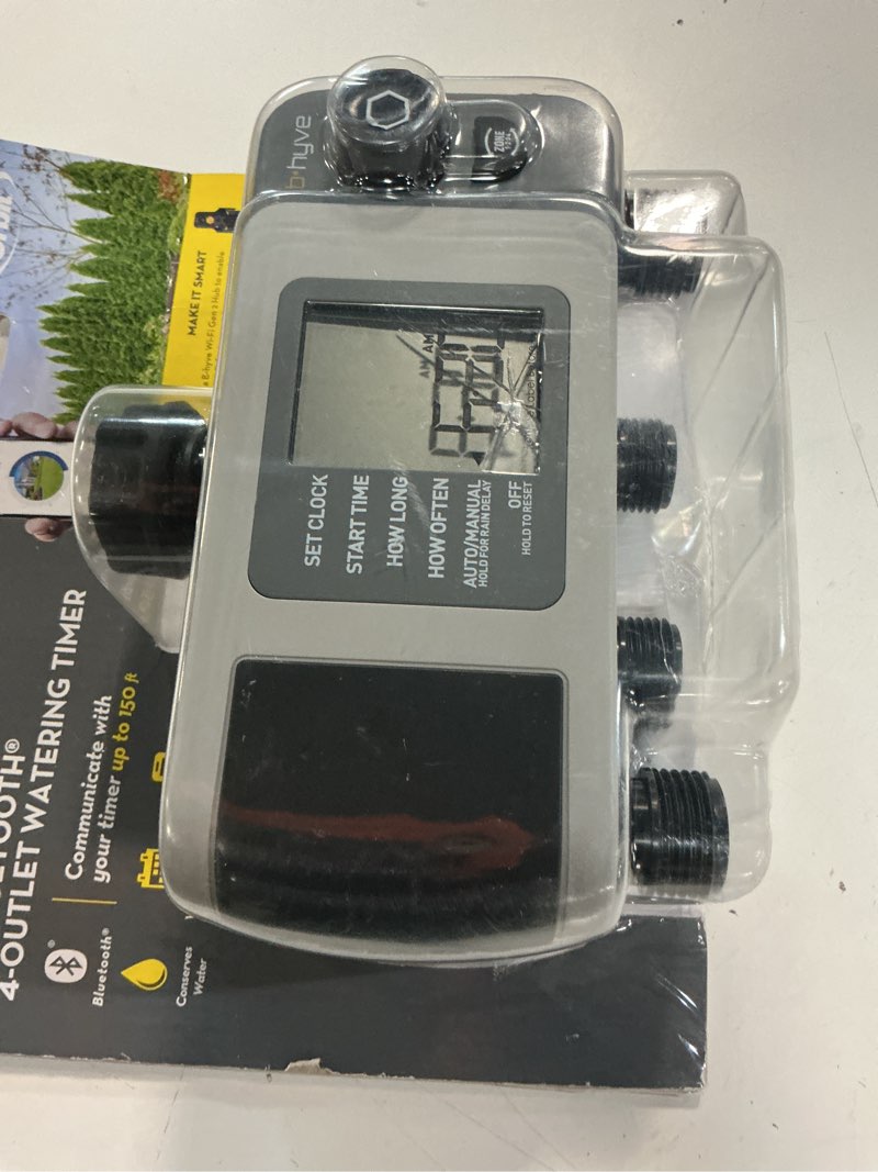 Condition photo showing Good Condition for orbit b-hyve programmable 4 zone sprinkler timer