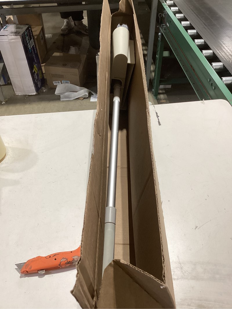 Condition photo showing New/Like New for Joseph Joseph CleanTech Wall-Mounted, Adjustable Long Handle Broom Sweeper with Dust-Shield Storage, Indoor Sweeping Floor Brush with Soft Bristles