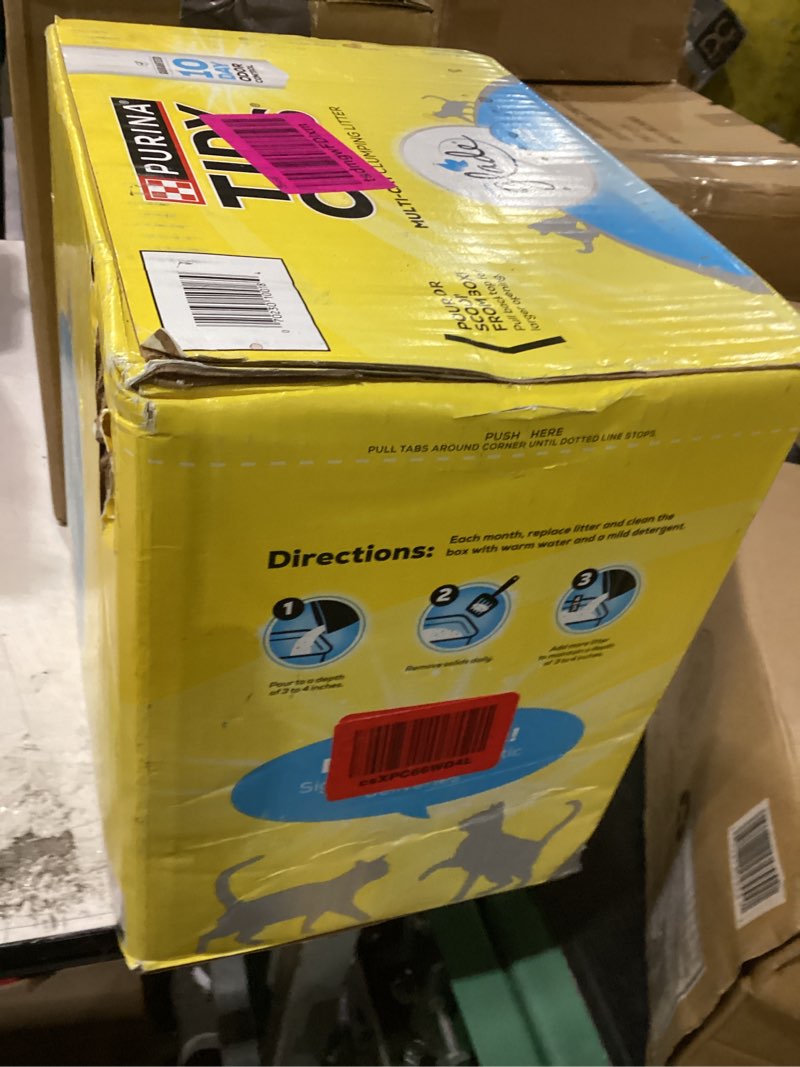 Condition photo showing New/Like New for purina tidy cats clumping multi cat litter, glade clear springs - 38 lb. box 38 pound (pack of 1)