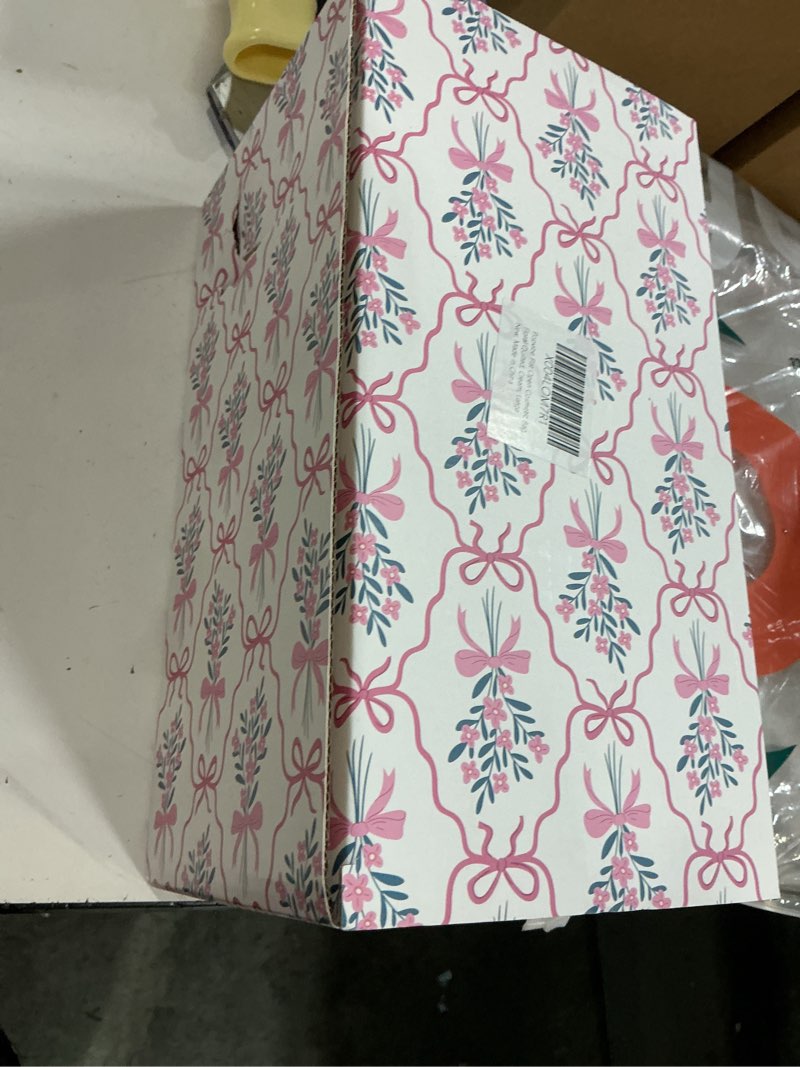 Condition photo showing New/Like New for Popvibe Open Flat Makeup Bag Travel Cosmetic Case for Women, Large Capacity Toiletry Travel Bag with Zipper, Portable Aesthetic Floral Make Up Organizer Pouch with Dividers & Handle, Cream, Large Cream Large