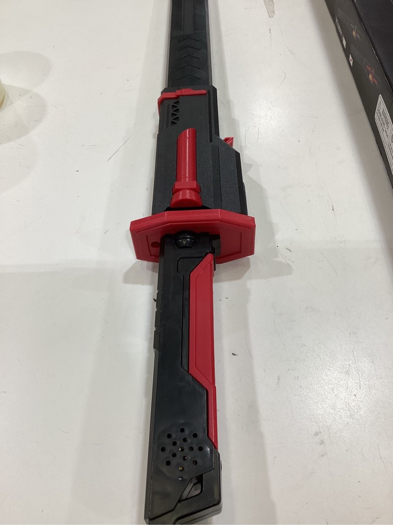 Condition photo showing Good Condition for lightsaber 31.5" spark sword with mist hit sound, 8 color light up cyberpunk swords toy, for cosplay, dueling, party 31.5 in - red