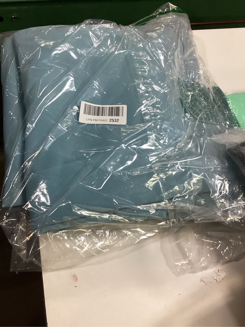 Condition photo showing Good Condition for BGment Blackout Curtains 95 Inches Long 2 Panels Set for Living Room, Thermal Insulated 100% Light Blocking Curtains&Drapes, Grommet Soundproof Curtains for Bedroom Window, Each 52 Wide, Greyish Blue Greyish Blue 52"W x 95"L (Pack of 2)