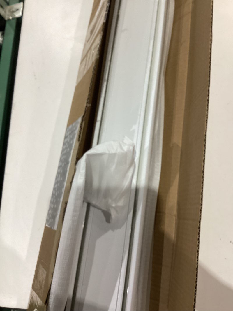 Condition photo showing As Is for double row curtain track ceiling mounted, silent heavy duty curtain track system, sliding rails for curtains, room divider for bedroom living room hospital (track ships in sections with connectors) 2.8m(9.2ft ) white