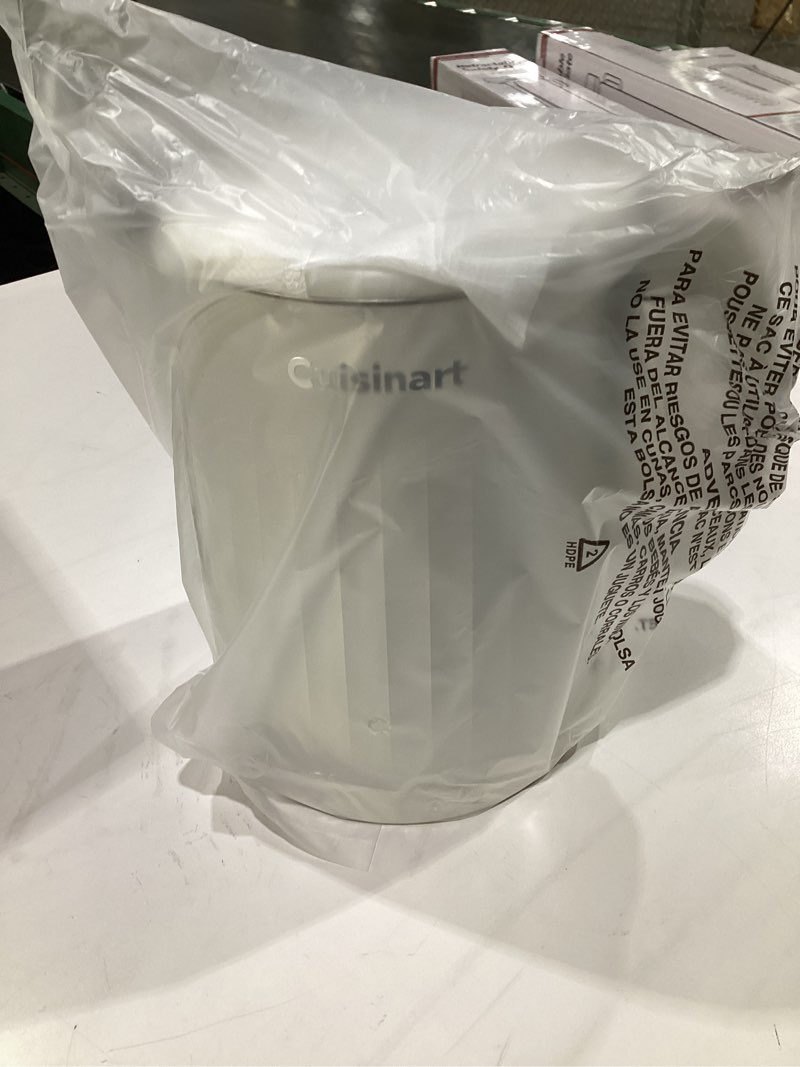 Condition photo showing Good Condition for Cuisinart Soho 1-Liter Double Wall Electric Hot Water Kettle, Tea Kettle with Stainless Steel Interior, One Touch Operation to Boil Water for Tea, Hot Cocoa, or Instant Oatmeal, CK-10TR, Truffle Truffle 1.1 Quarts, NOT TESTED