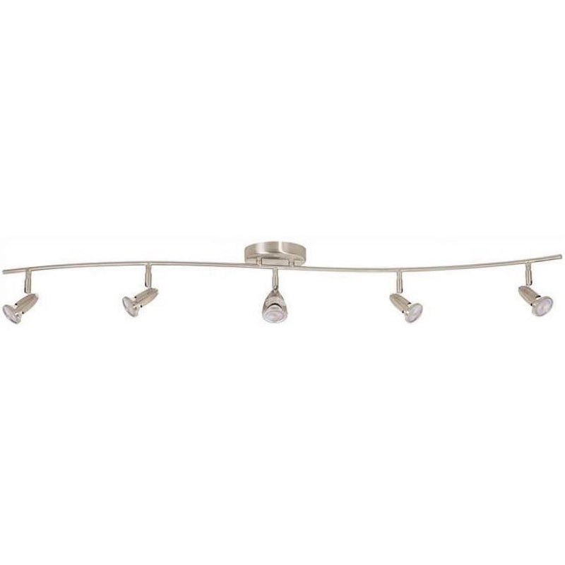 Monument 3565058 52 in. 5-Light Track Lighting Kit, Brushed Nickel