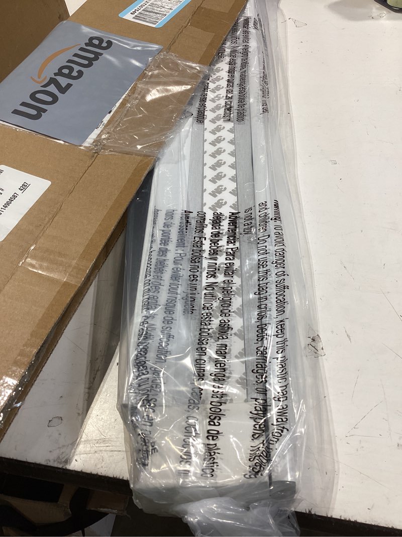 Condition photo showing Good Condition for lazblinds cordless cellular shades for french doors, no drill french door blinds for privacy, blackout light blocking honeycomb shades for sliding doors front door patio, 1 pack, 30" w x 78" h, white white-blackout 30"w x 78"h