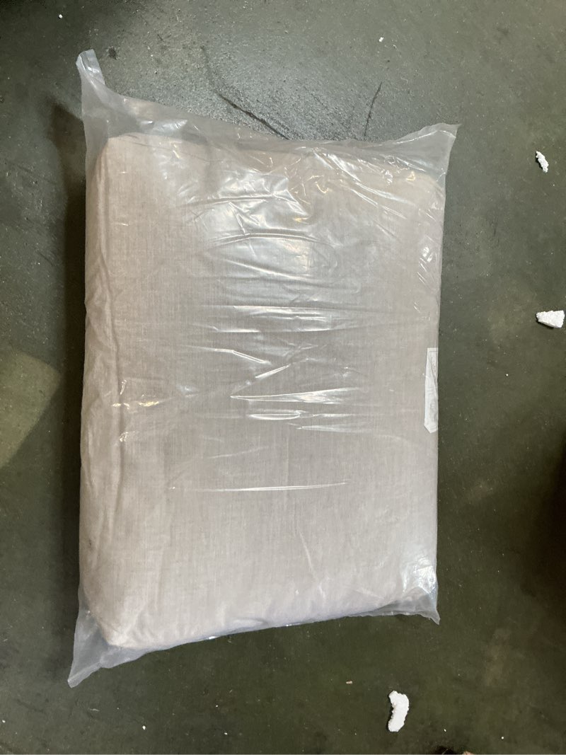 Condition photo showing As Is for Cushion Source Deep Seating Sunbrella Chair Cushion | 24.5" x 23.5" x 5" Indoor/Outdoor | (Sunbrella Sand)