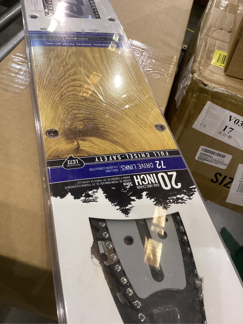 Condition photo showing New/Like New for Chainsaw Bar & Chain Combo 20 inch Laminate 3/8" Std .050 72DL Compatible With/Replacement For Partner 550, 650, 1655, 2055, 7000, F50, F55, P65, P70, P85, P100 D72 / D009