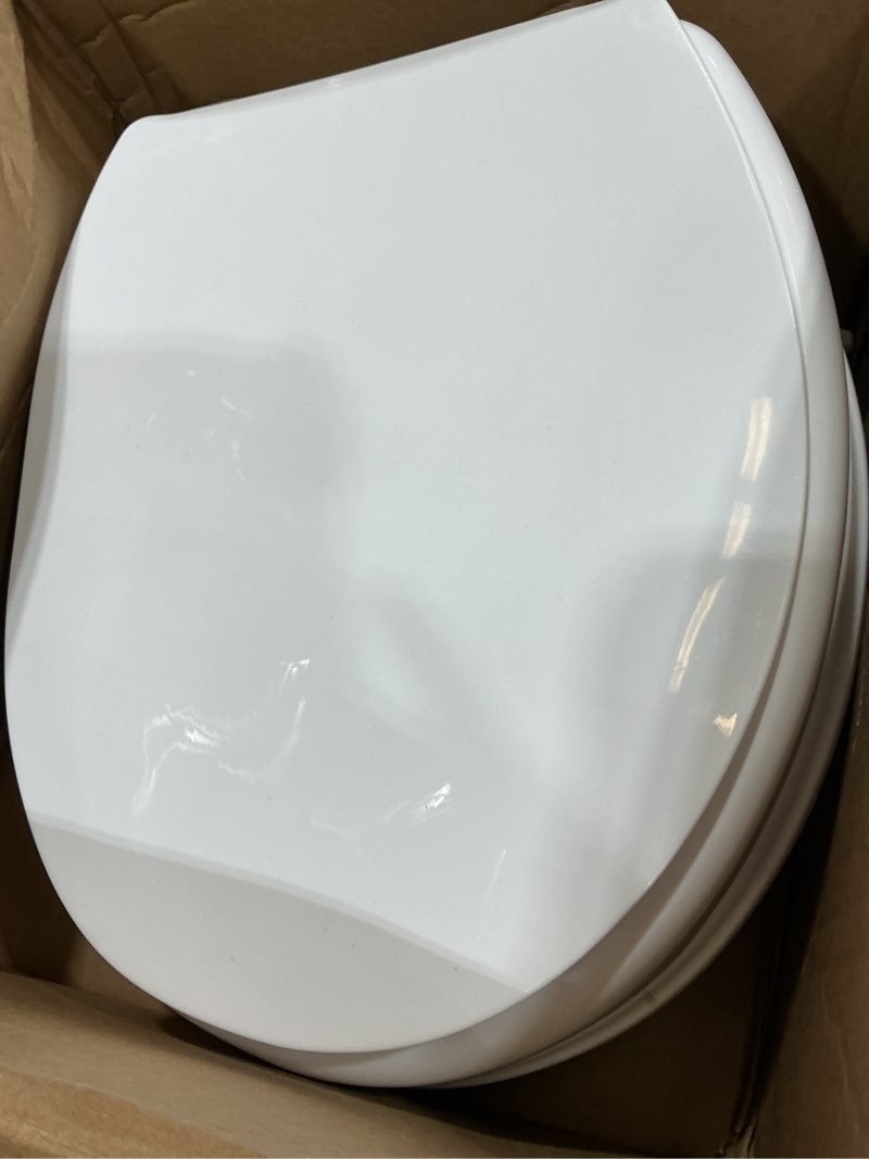 Condition photo showing Good Condition for samodra raised toilet seat riser, white, 3 inch high elevated toilet seat for seniors, soft close, easy install & clean (elongated)