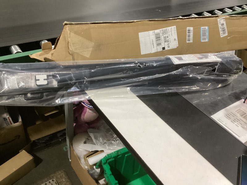 Condition photo showing New/Like New for (similar to) reinforced 42” extra tall retractable baby gates with rods, extends up to 60” wide, tall retractable dog gate for doorways prevent crawling through mesh pet gate indoor outdoor, black black reinforced 42\" tall x 60\" wide