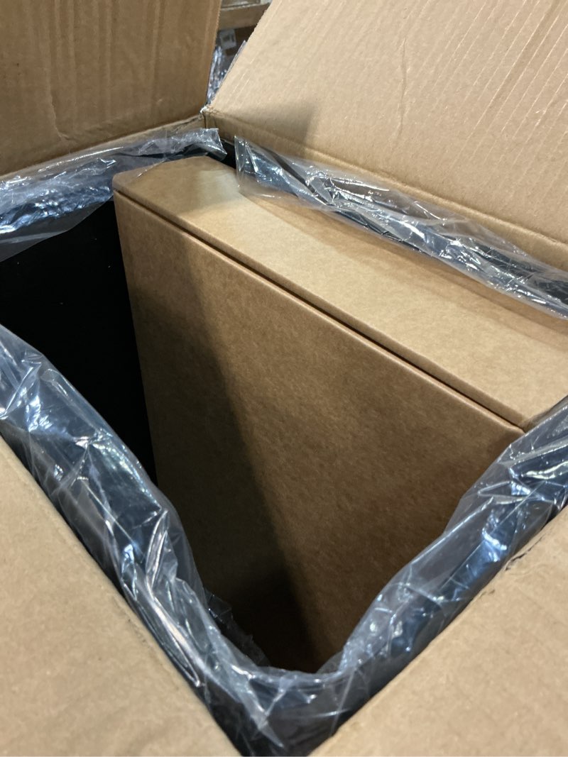 Condition photo showing Good Condition for pull out trash can for kitchen cabinets, 35 qt / 8.75 gal under sink garbage bin with full extension slides, heavy-duty steel frame requires minimum 13" w x 22" d cabinet opening, black